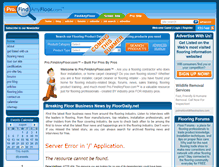 Tablet Screenshot of pro.findanyfloor.com